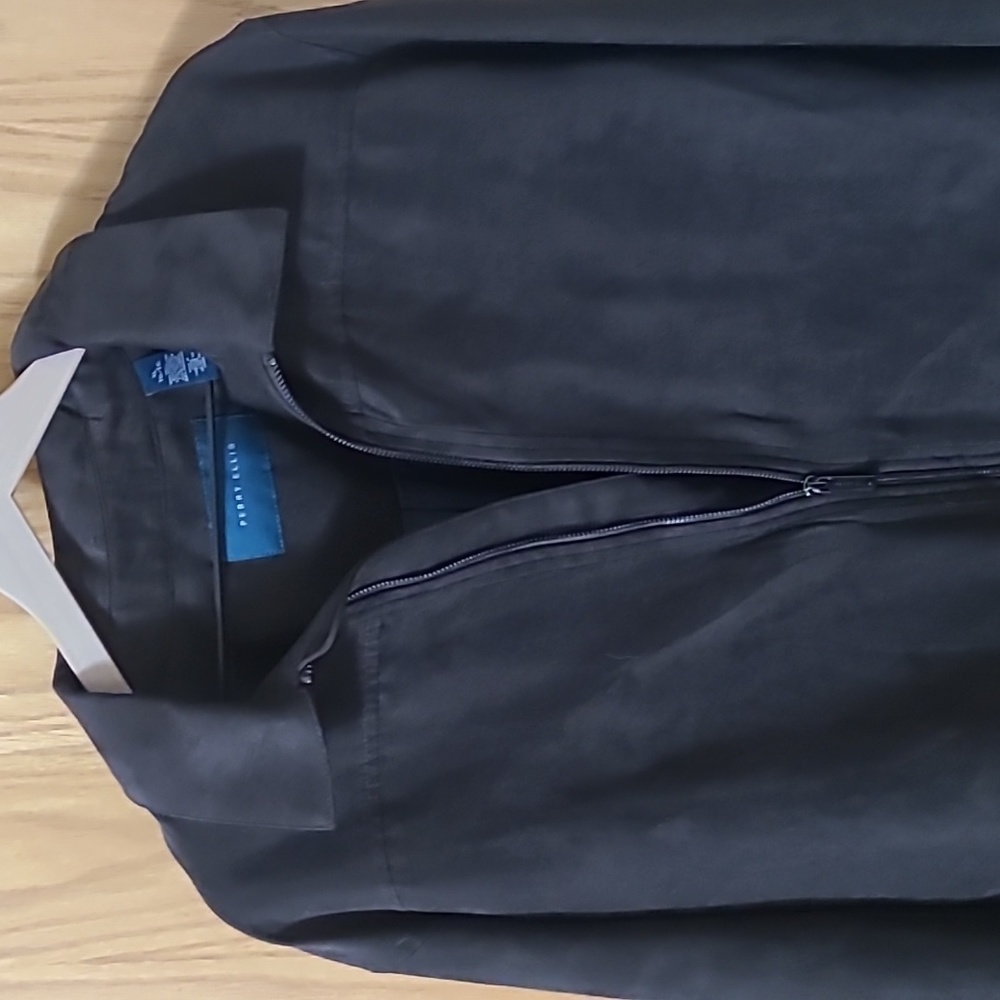 Like new Dar Brown Perry Ellis Faux Suede coat